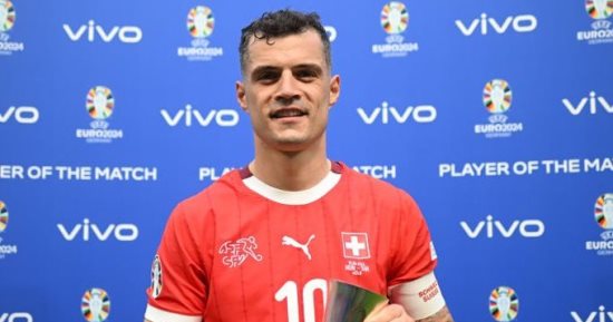 يورو 2024.. تشاكا أفضل لاعب فى مباراة سويسرا والمجر