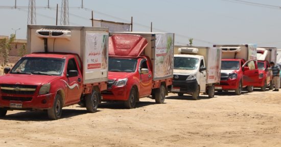 محافظ الجيزة يشهد توزيع 12.5 طن من لحوم الأضاحى على 6250 أسرة