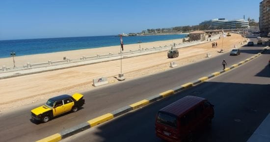 10 معلومات عن مشروع توسعة كورنيش الإسكندرية بعرض 5 حارات
