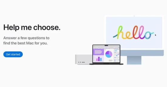 أبل تطلق موقع “ساعدنى فى الاختيار” للعثور على جهاز Mac المناسب