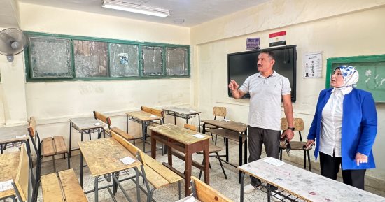 لجان الثانوية العامة بالجيزة تستعد لاستئناف الامتحانات غدا.. صور