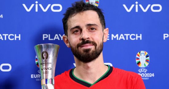 برناردو سيلفا أفضل لاعب في مباراة تركيا ضد البرتغال بـ يورو 2024
