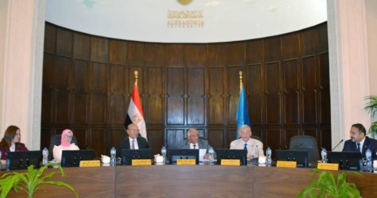 مجلس شئون التعليم والطلاب بجامعة الإسكندرية يستعرض نتائج زيارة فرع الجامعة بتشاد
