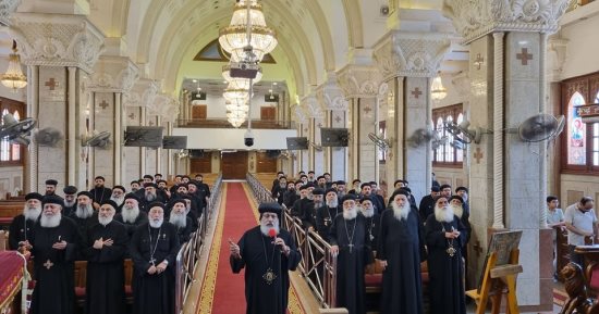تفاصيل اجتماع مجمع إيبارشية حلوان والمعصرة بكنيسة السيدة العذراء