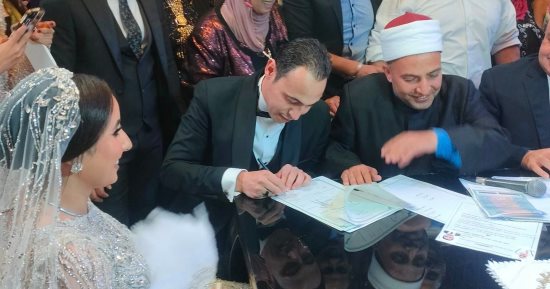 اللواء جمال شحاتة يحتفل بزفاف ابنه "محمود" على "ميرنا خالد" 