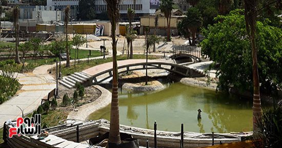 خلال جولة رئيس الوزراء فى حديقة الأزبكية .. الانتهاء من أعمال التطوير بنسبة 93%
