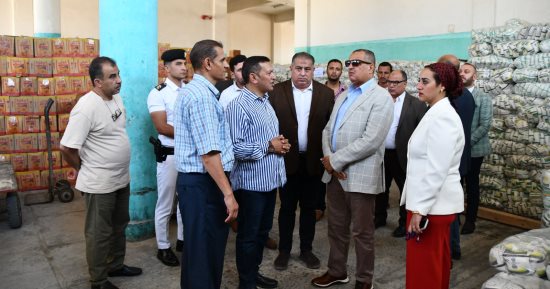 محافظ جنوب سيناء يتفقد مخازن الشركة العامة لتجارة الجملة بطور سيناء