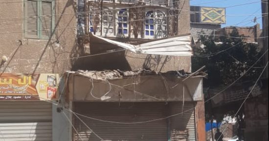 سقوط جزء من شرفة منزل بالفيوم دون إصابات