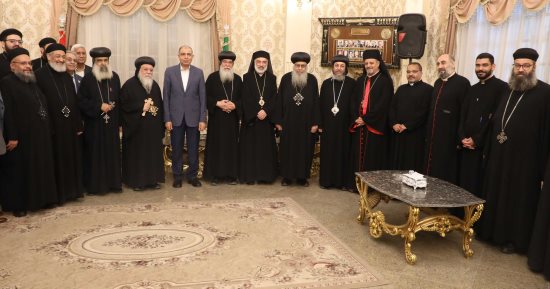 محافظ المنيا يستقبل وفد الأساقفة للتهنئة بمناسبة توليه منصبه الجديد
