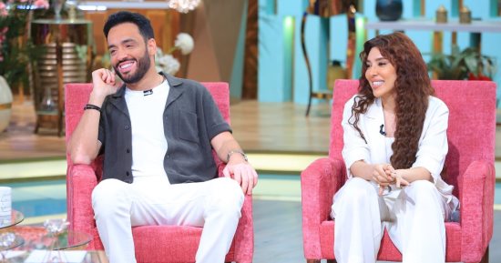 رامى جمال وزوجته ناريمان ضيفا منى الشاذلى فى حلقة رومانسية بـ"معكم".. اليوم