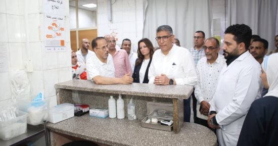محافظ الجيزة يشدد على حسن معاملة المرضى خلال تفقد مستشفى الوراق المركزى