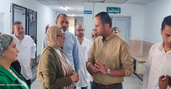 نائب وزير الصحة يتفقد مستشفى برج العرب ويؤكد احتياج البنية التحتية لرفع كفاءة