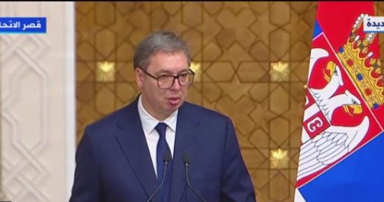 رئيس صربيا: ناقشت مع الرئيس السيسى القضايا الدولية ومنها الأزمة الأوكرانية