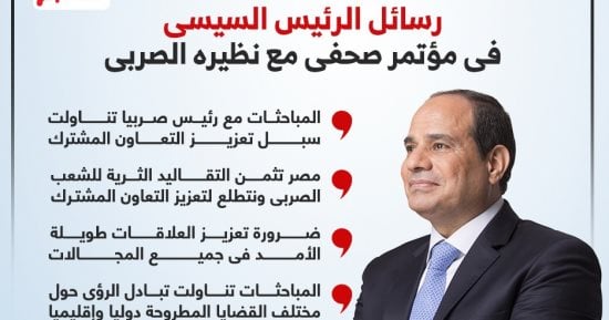 رسائل الرئيس السيسى فى مؤتمر صحفى مع نظيره الصربى .. إنفوجراف