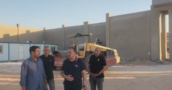 محافظ أسيوط يتفقد أعمال إنشاء مجمع إعادة تدوير المخلفات الصلبة بالغنايم
