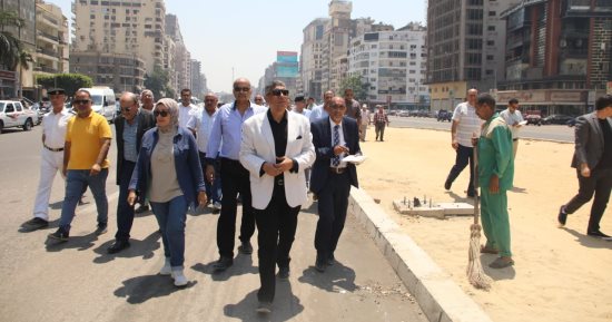 محافظ الجيزة يكلف بزيادة المسطحات الخضراء بشارع جامعة الدول العربية