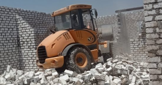إزالة 149 حالة تعد على الأراضى فى بنى سويف