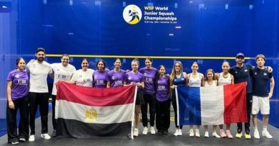 منتخب ناشئات الاسكواش يبحث عن حسم التأهل لربع نهائي بطولة العالم أمام إنجلترا