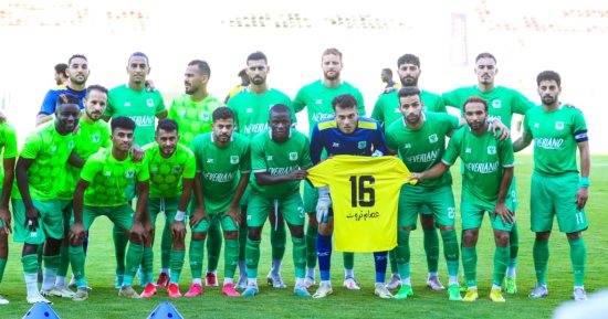 لاعبو المصرى يدعمون زميلهم عصام ثروت بعد إصابته بالرباط الصليبى