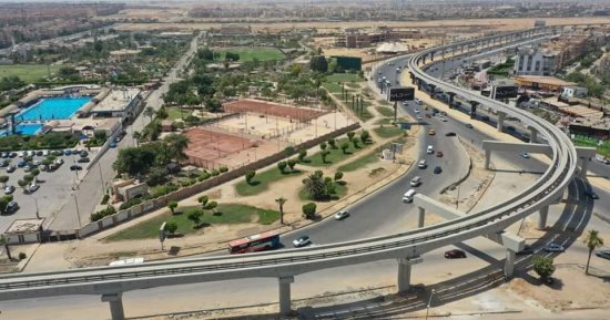 شاهد أحدث صور لمشروع مونوريل 6 أكتوبر