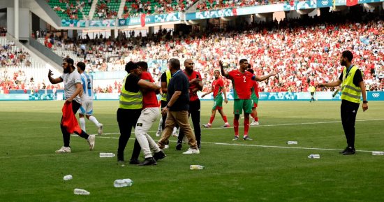 (تحديث) إعادة 3 دقائق من مباراة المغرب والأرجنتين فى الأولمبياد.. فيديو وصور