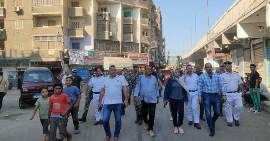 إزالة 114 إشغالا وتحرير 244 محضرا بحملة مكبرة لنائبة محافظ القليوبية ببنها