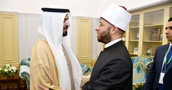 وزير الأوقاف يلتقى رئيس الهيئة العامة للشؤون الإسلامية والأوقاف والزكاة بالإمارات
