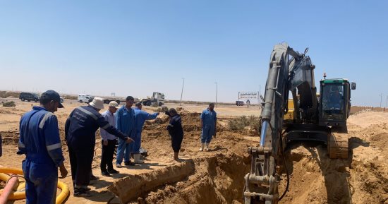 كسر مفاجئ بخط مياه الكريمات والشركة تناشد المواطنين ترشيد الاستهلاك