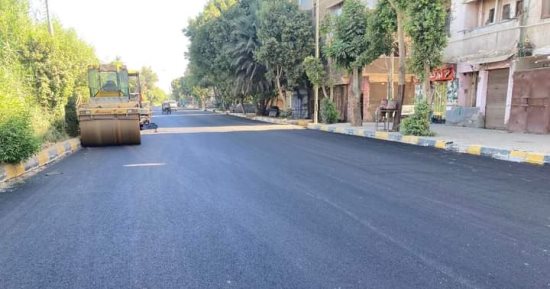 رصف مناطق جديدة وتفريعاتها وشوارع بكافة المدن والقرى بمحافظة أسوان