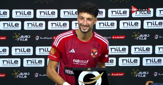 للمرة الثانية على التوالي.. وسام أبو علي رجل مباراة الأهلي والمصري بالدوري