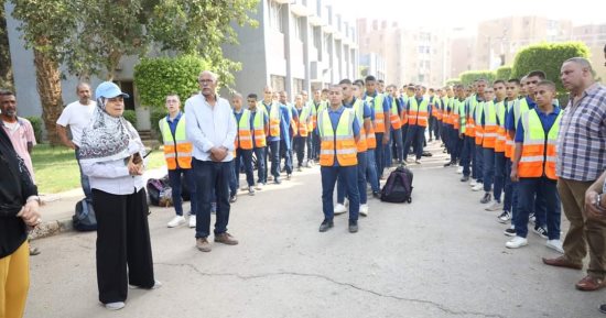 بدء التدريب الصيفى لطلاب مدرسة مياه بنى سويف