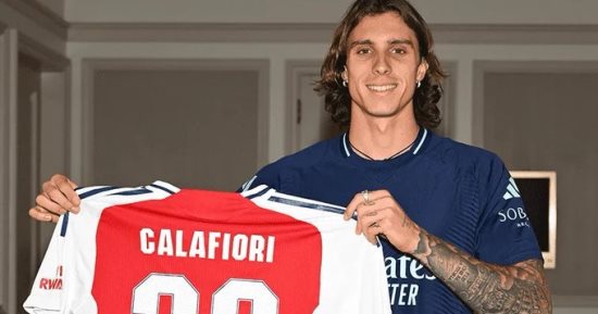 أرسنال يعلن ضم المدافع الإيطالى ريكاردو كالافيوري 5 مواسم من بولونيا