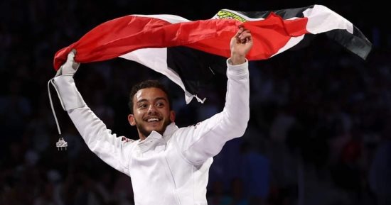 اللاعب محمد السيد يفوز بالميدالية البرونزية بسلاح سيف المبارزة برعاية البنك الأهلى