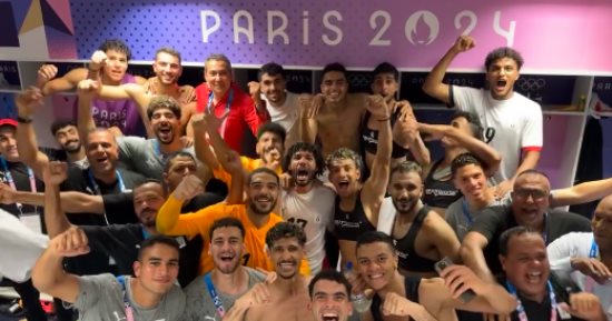 شاهد احتفال نجوم المنتخب الأولمبى بعد الفوز على إسبانيا فى الأولمبياد