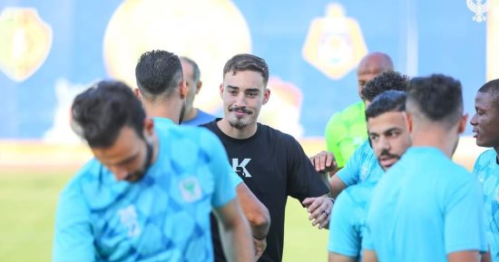 المصرى يوجه الشكر للتونسى معتز زدام بعد انتهاء إعارته للفريق