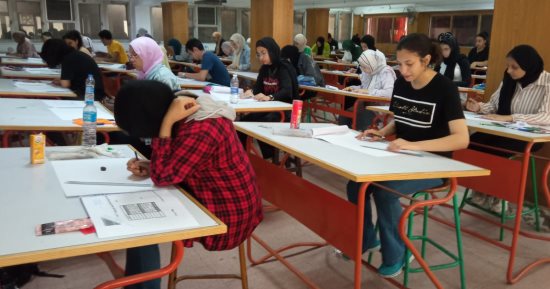 كلية الفنون التطبيقية بجامعة حلوان تستقبل اليوم 844 طالباً وطالبة لاختبارات القدرات
