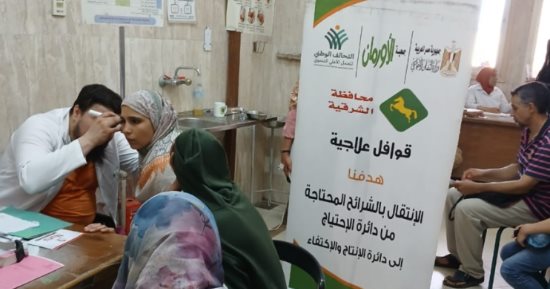 300 مريض يستفيدون من خدمات قافلة طبية مجانية بمستشفى الزقازيق الجامعى.. صور