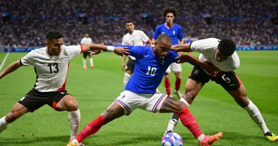 ماتيتا يسجل الهدف الثانى لفرنسا فى مرمى المنتخب الأولمبى