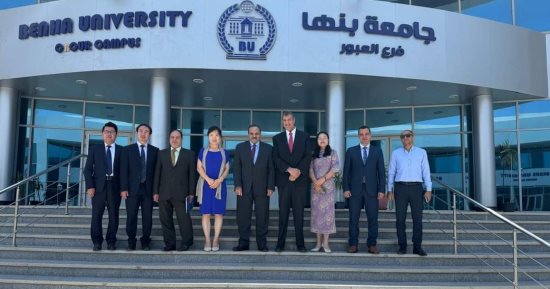 رئيس جامعة بنها يستقبل أمين جمعية "الصين-شمال أفريقيا" للابتكار فى التعليم