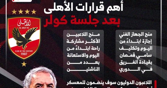 أهم قرارات الأهلى بعد جلسة مارسيل كولر.. إنفوجراف
