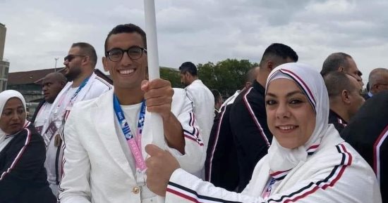عودة سارة سمير وأحمد الجندى بالذهب والفضة من باريس مساء اليوم