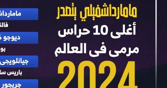 أعلى 10 حراس مرمى قيمة تسويقية فى العالم.. إنفوجراف