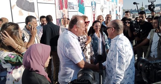 مايا مرسى وهالة السعيد وعمرو الفقى فى استقبال وزير العمل بمدينة العلمين