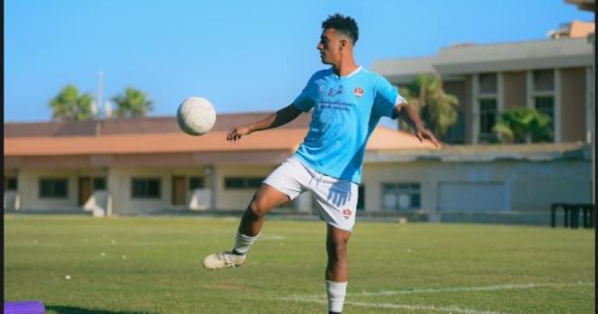 بسام وليد لاعب غزل المحلة يعلن إصابته بالرباط الصليبى