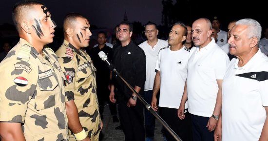 وزير الدفاع يتفقد مراحل التدريب والتأهيل البدنى بالأكاديمية العسكرية  