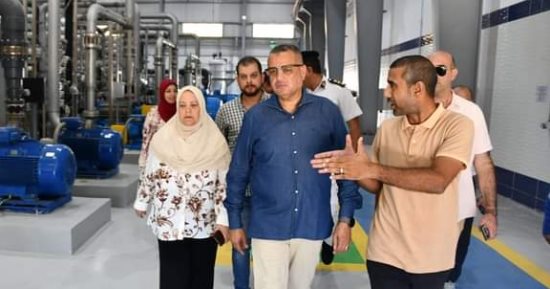 محافظ جنوب سيناء يوجه بضرورة تحليل عينات المياه بمحطة نوبيع بشكل دورى