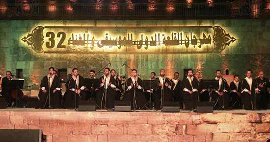 فرقة الإنشاد الدينى تشدو بأجمل الابتهالات والأناشيد فى مهرجان القلعة