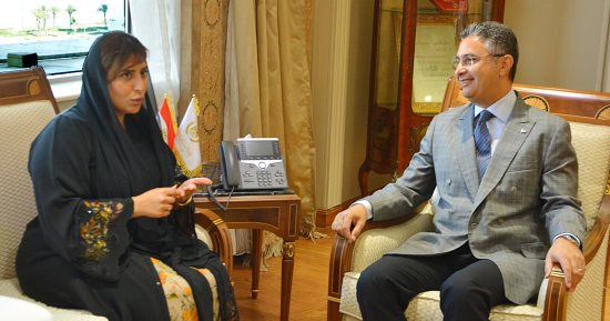 وزير التموين يبحث مع سفيرة الإمارات الاستثمار في مشروعات الصوامع والتخزين
