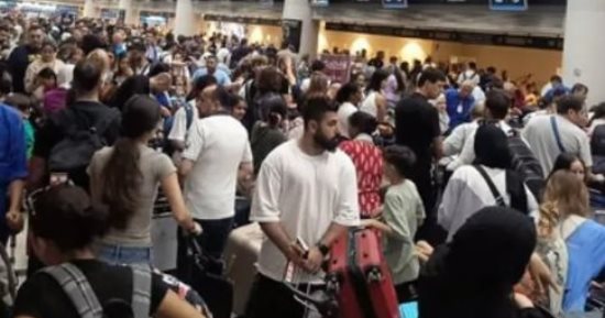 زحام شديد بمطار الحريرى ببيروت لمغادرة عدد كبير من المواطنين البلاد 