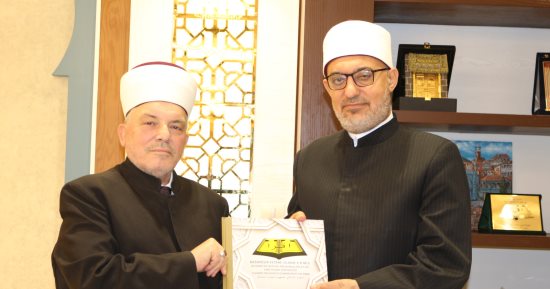 مفتي الجمهورية يستقبل مفتي مقدونيا ويبحثان سُبُل تعزيز التعاون الإفتائي